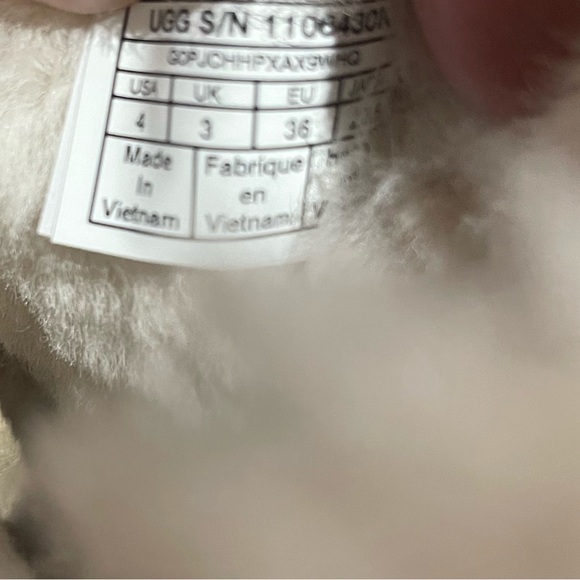 UGG Bailey Boots shimmer gold pink kids size 4 woman 6 NEW - Picture 6 of 7